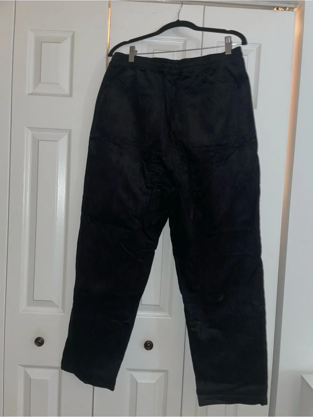 ASOS Black Corduroy Drawstring Pants